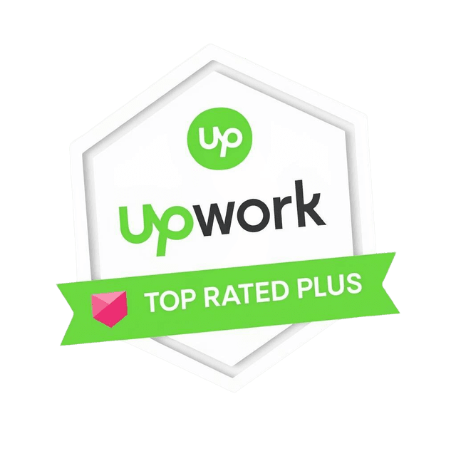 Upwork Top Rated Plus Badge